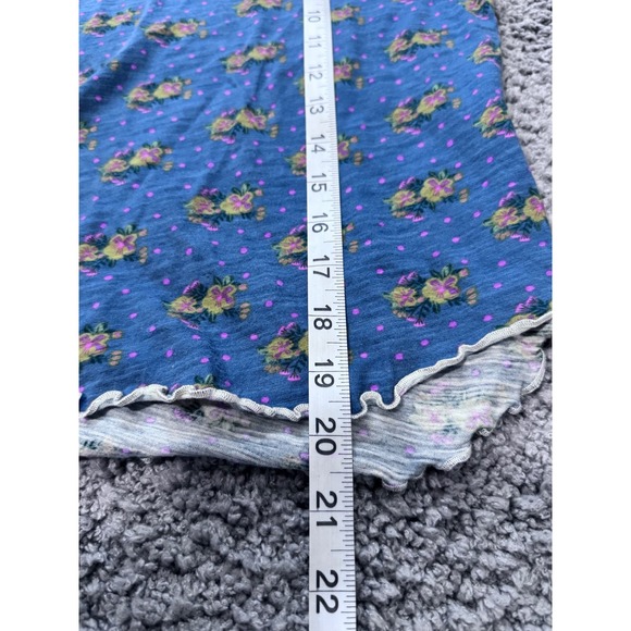 Natural Life Lily Cotton Short Sleeve Tee Shirt Size Small Blue - Picture 8 of 8